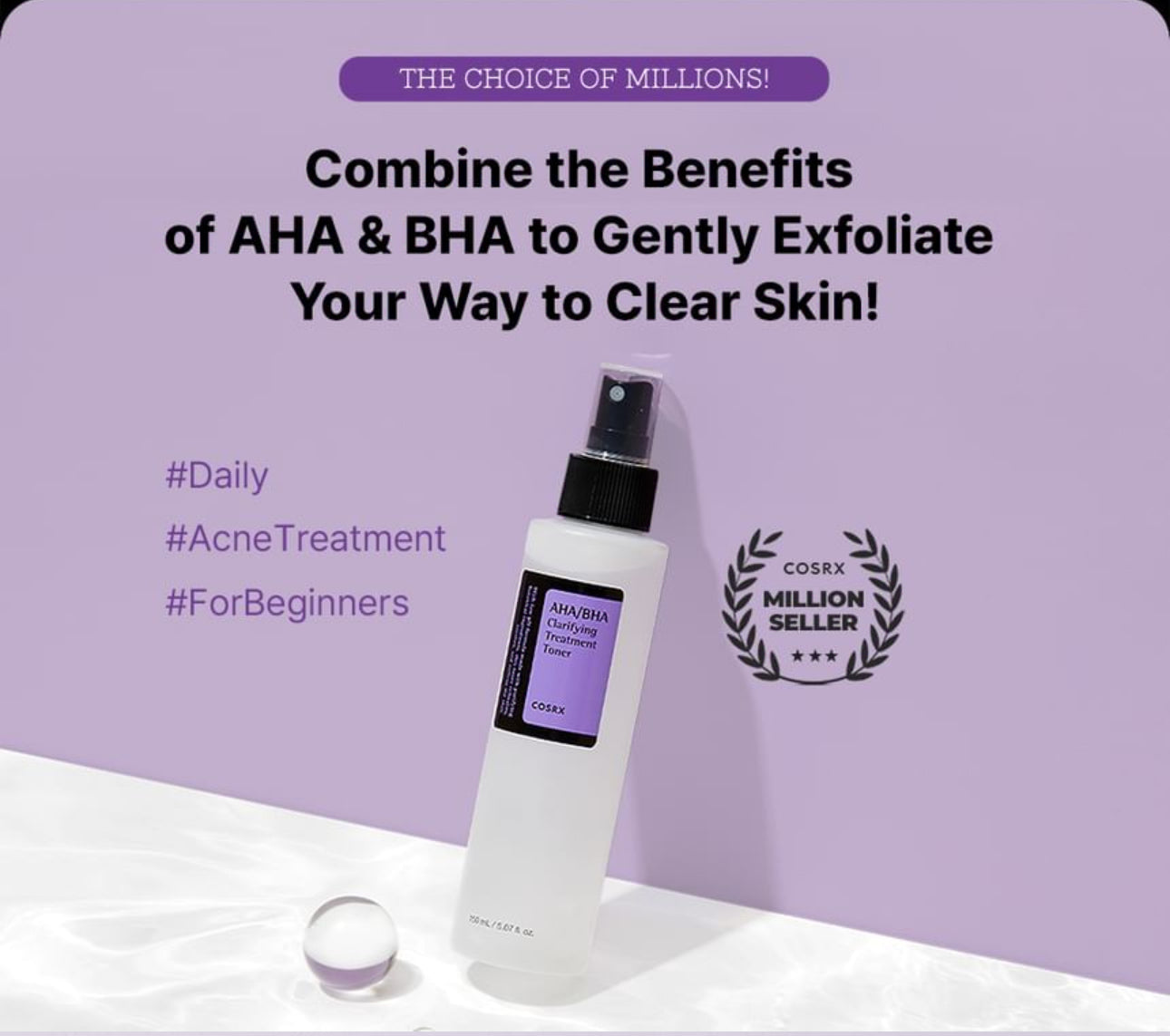COSRX – AHA/BHA Clarifying Treatment Toner 150ml