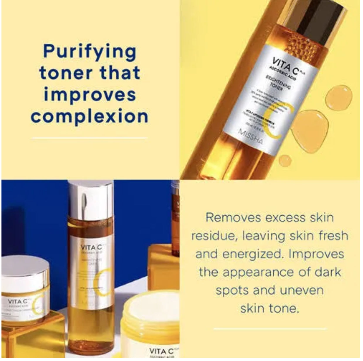 Missha Vitamin C Face Toner for Brightening & Dark Spots 150ml