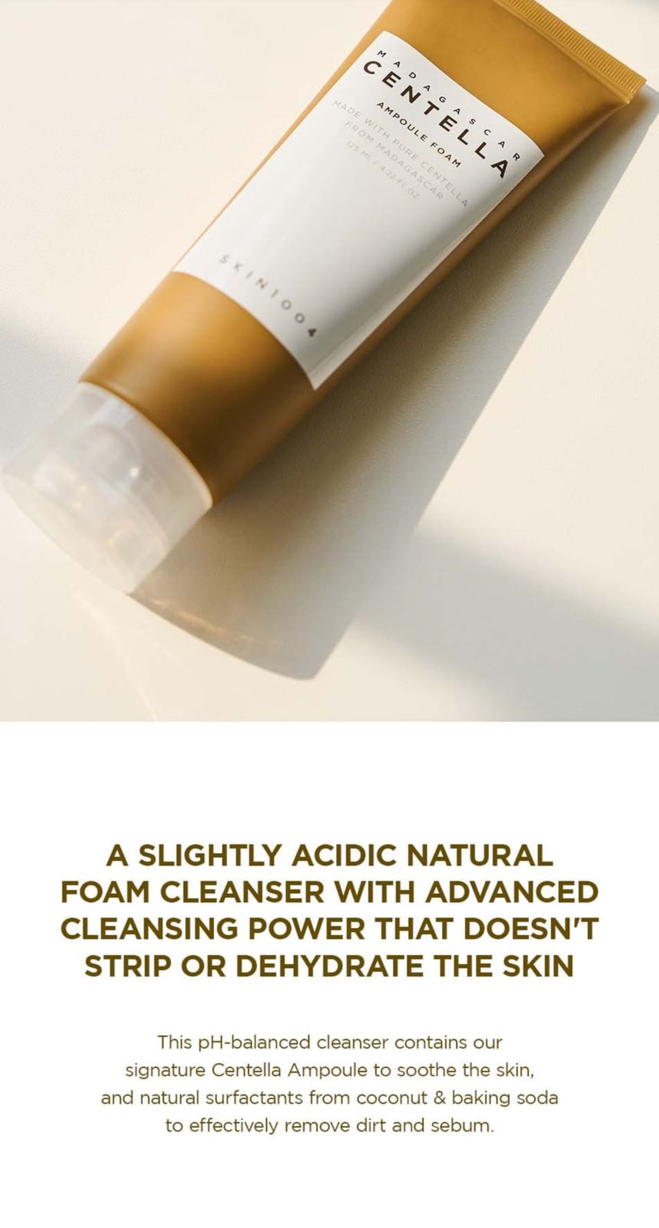 SKIN1004 Madagascar Centella Ampoule Foam Cleanser 120g