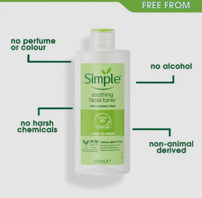 Simple Soothing Facial Toner 200ml