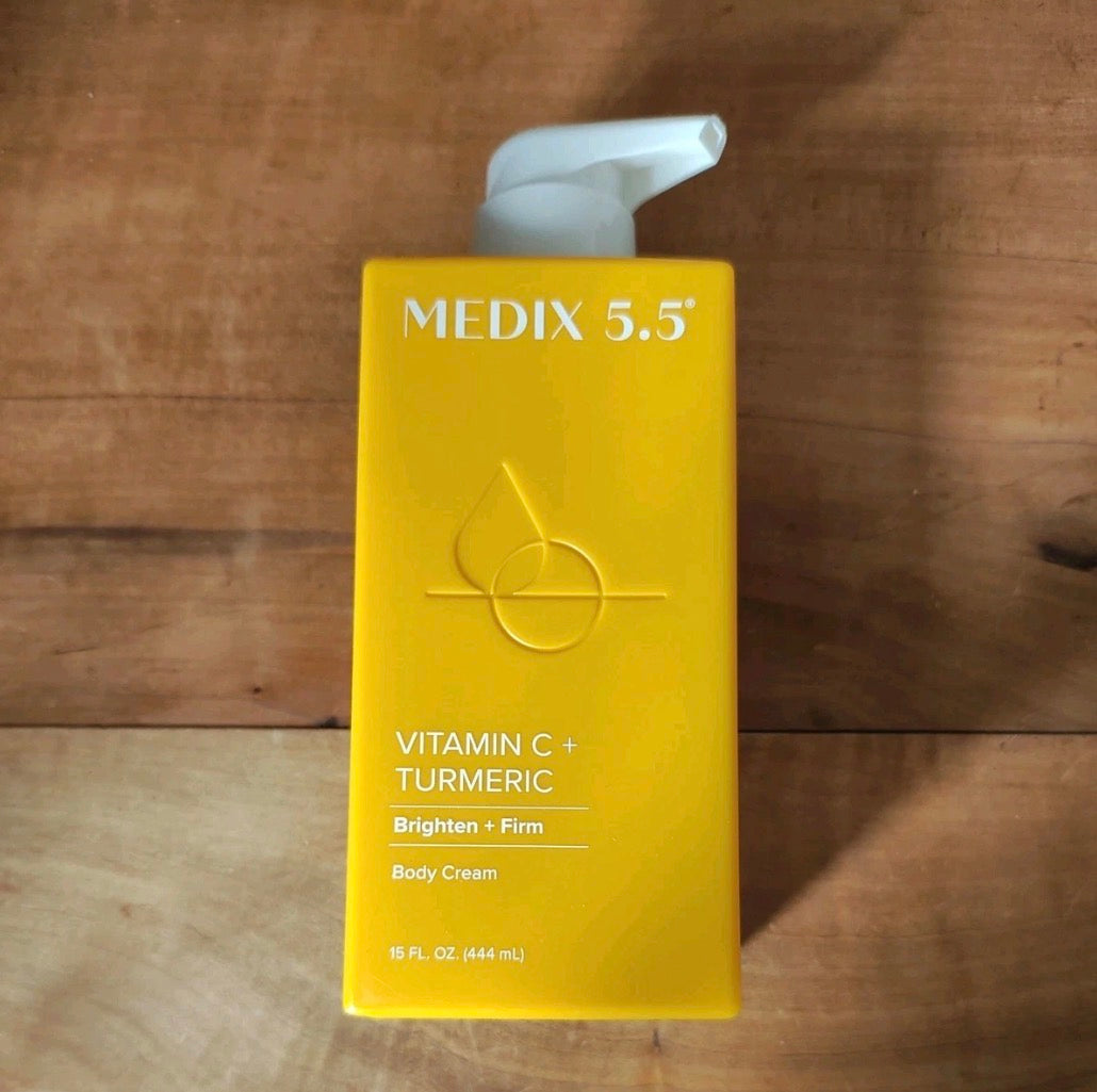 Medix 5.5 Vitamin C + Turmeric Body Cream 444ml – Brightening & Firming Moisturiser