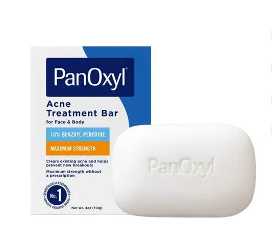 PanOxyl Acne Treatment Bar 10% Benzoyl Peroxide | Acne Cleansing Soap UK