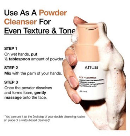 Anua Rice Enzyme Brightening Cleansing Powder – 41ml