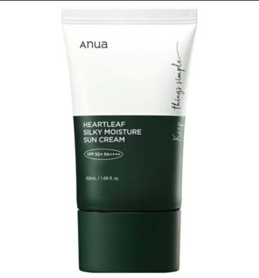 Anua Heartleaf Silky Moisture Sun Cream SPF 50 PA ++++ 50ml