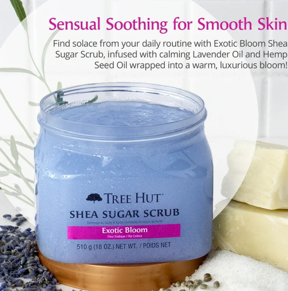 Tree Hut  Exotic Blossom Shea Sugar Body Scrub 510g