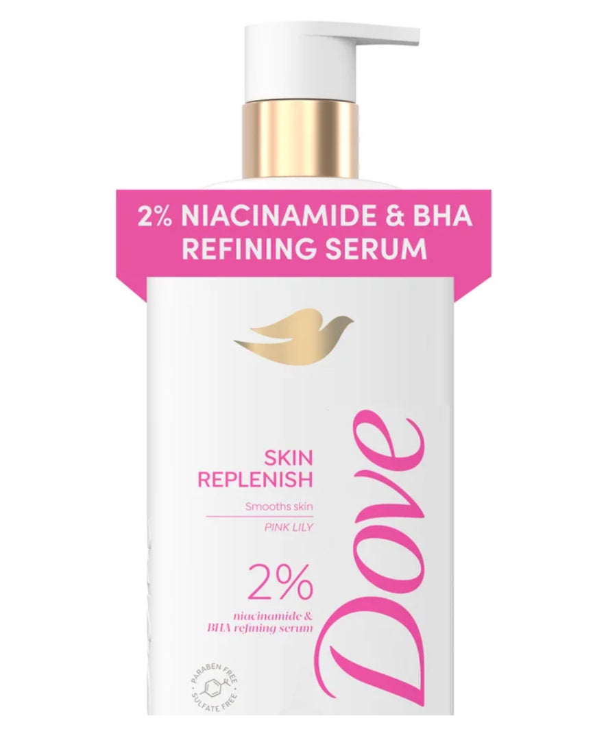Dove Replenishing 2% Niacinamide & BHA Body Wash 547mls