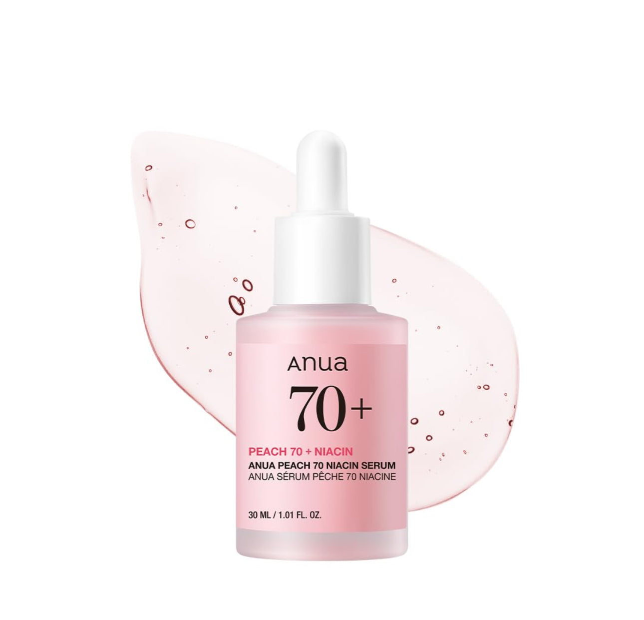 Anua Peach 70 Niacinamide Serum 30ml / brightening hydrating face serum