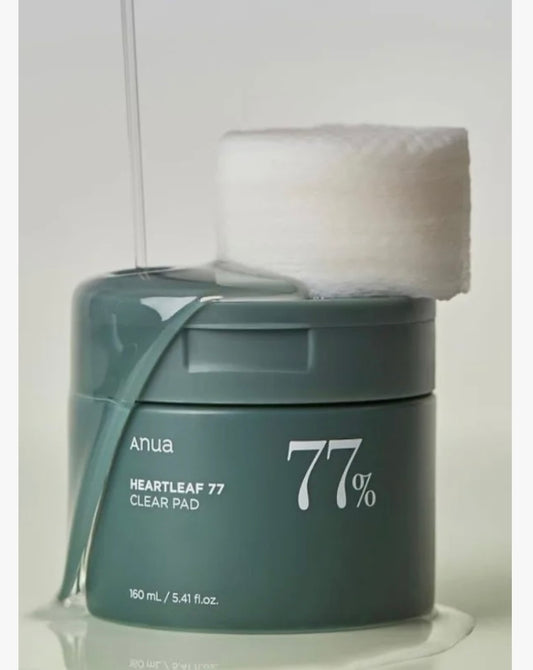 Anua Heartleaf 77% Exfoliating Pads 150ml – Gentle Korean Toner Pads for Sensitive Skin