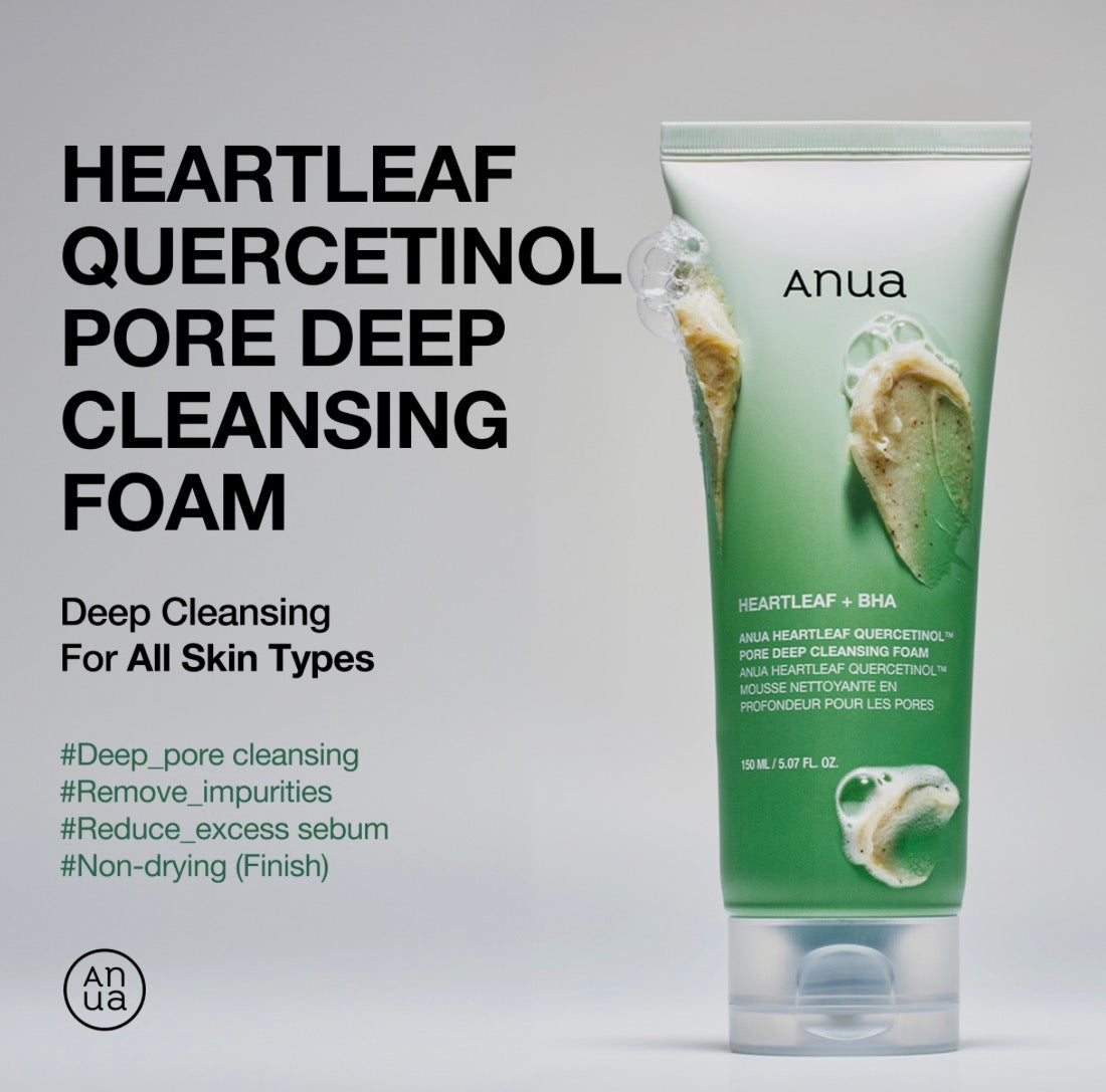 Anua Heartleaf +BHA Foaming Cleanser 150mls