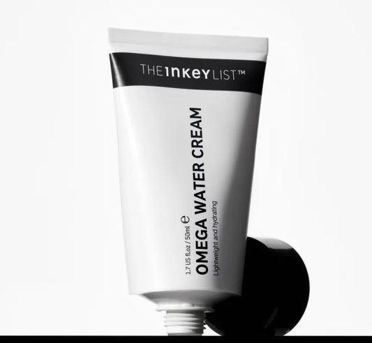 The Inkey List Omega Water Cream Moisturiser - Lightweight Hydrating Gel Cream 50ml