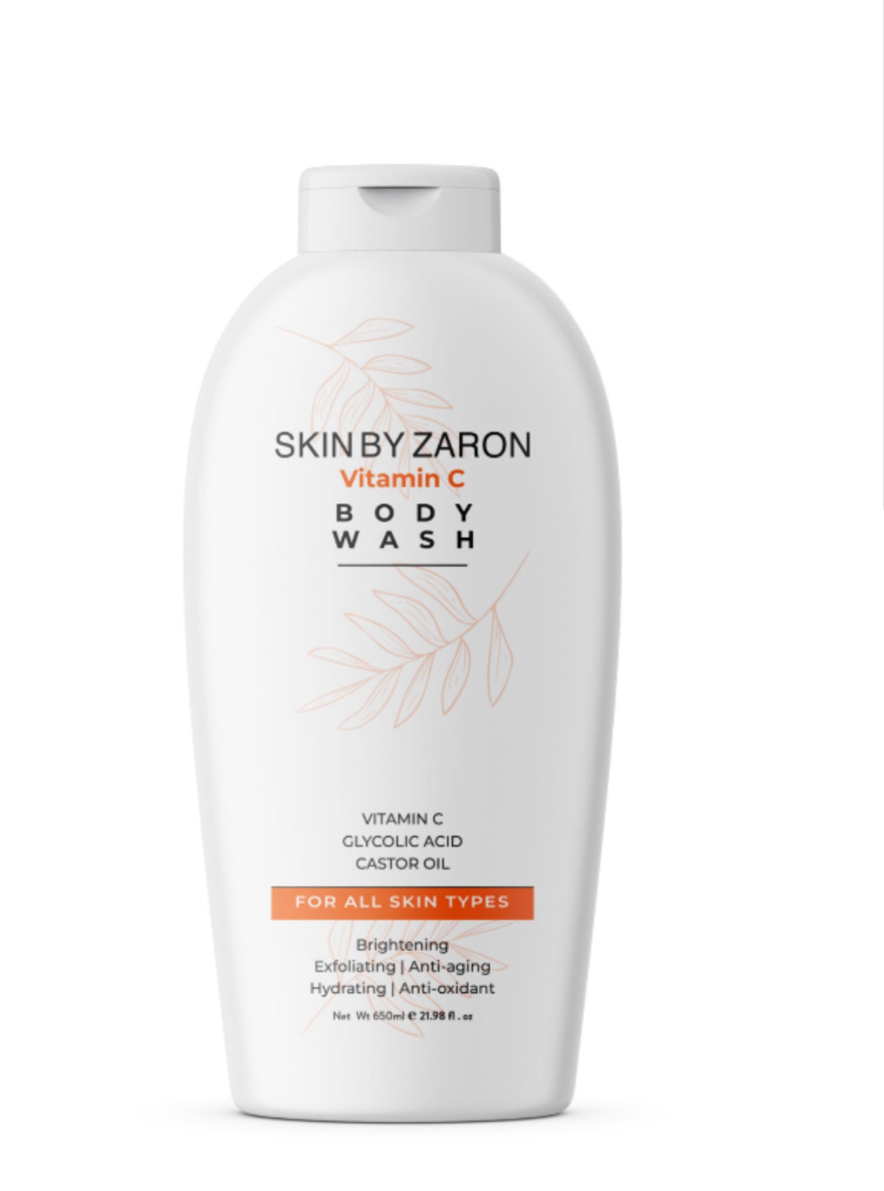 Skin by Zaron Vitamin C Brightening Body Wash 650ml