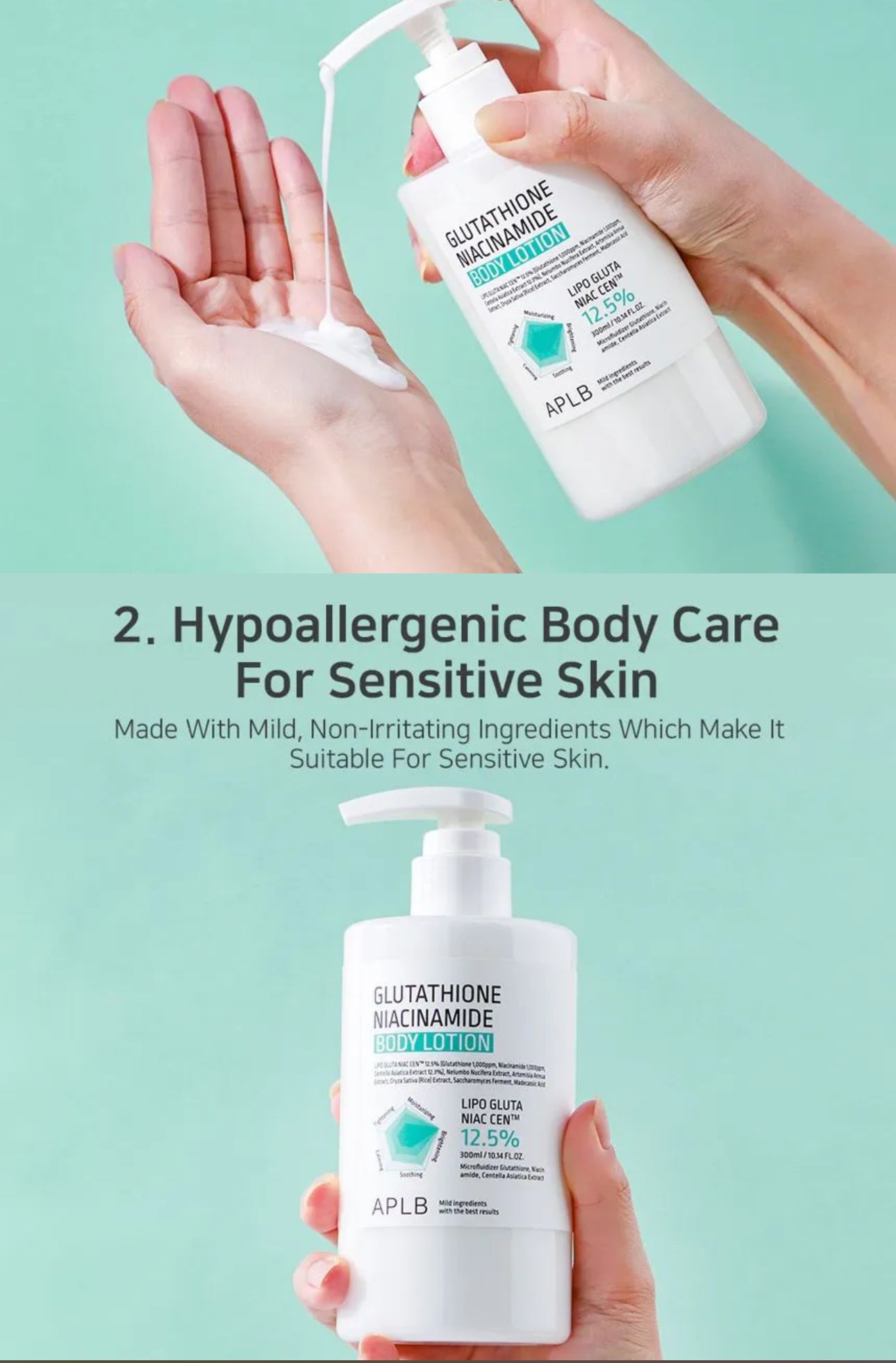 APLB- Glutathione Niacinamide Body Lotion 300ml