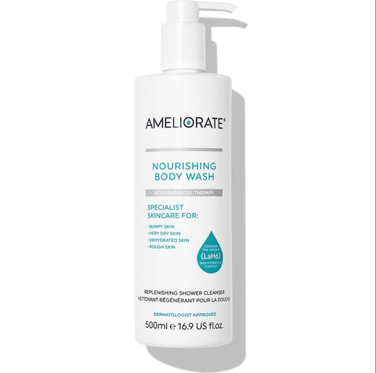 Ameliorate Nourishing Body Wash 500ml for Dry & Keratosis Pilaris Skin