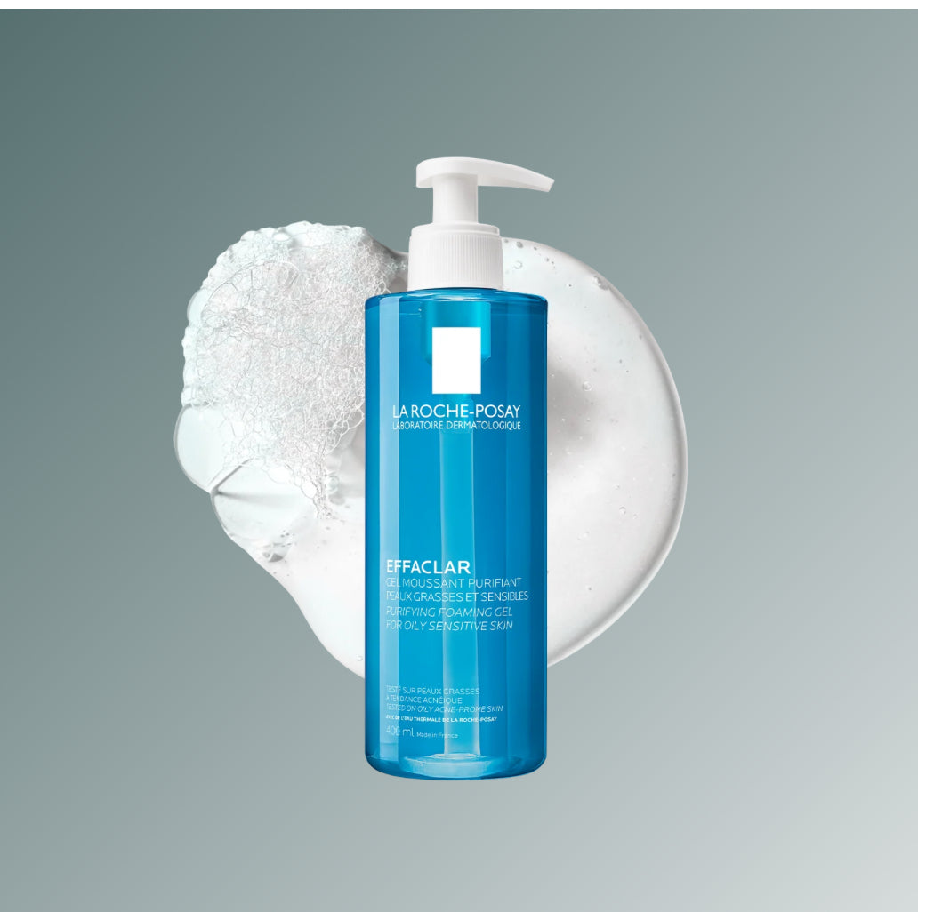 La Roche-Posay Effaclar Purifying Foaming Gel Cleanser for Oily, Blemish-Prone Skin 400ml