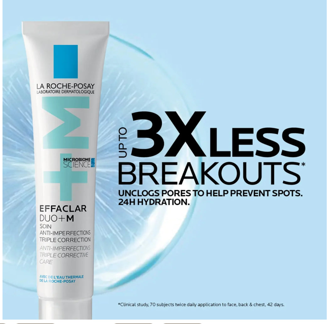 La Roche-Posay Effaclar Duo+M: Anti-Breakout Corrective Gel Moisturiser 40ml