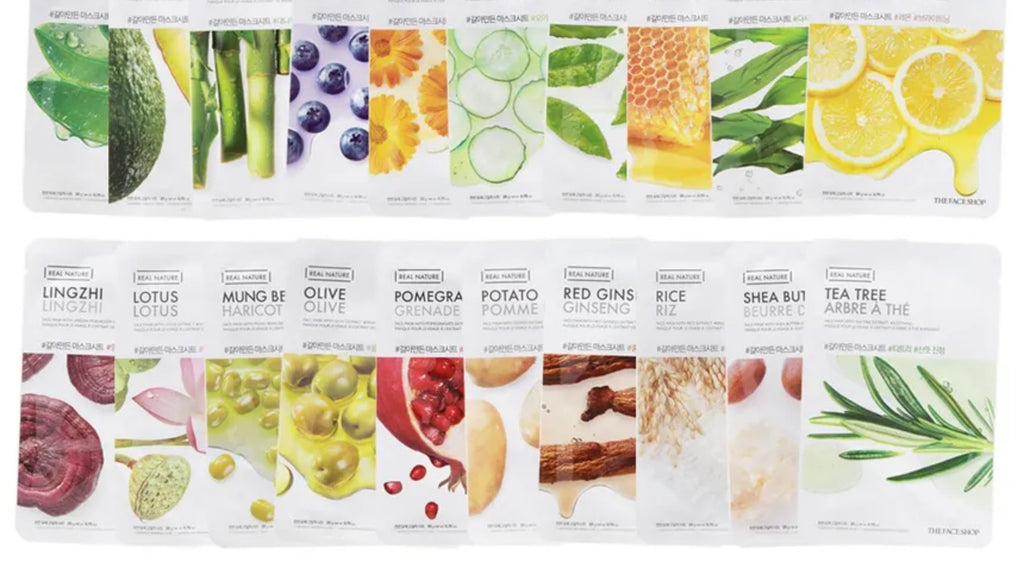 THE FACE SHOP - Real Nature Face Mask 1pc (20 Types)