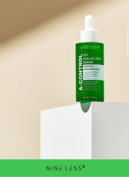 NINELESS A-Control 10% Azelaic Acid Serum 30ml – Acne & Redness Treatment