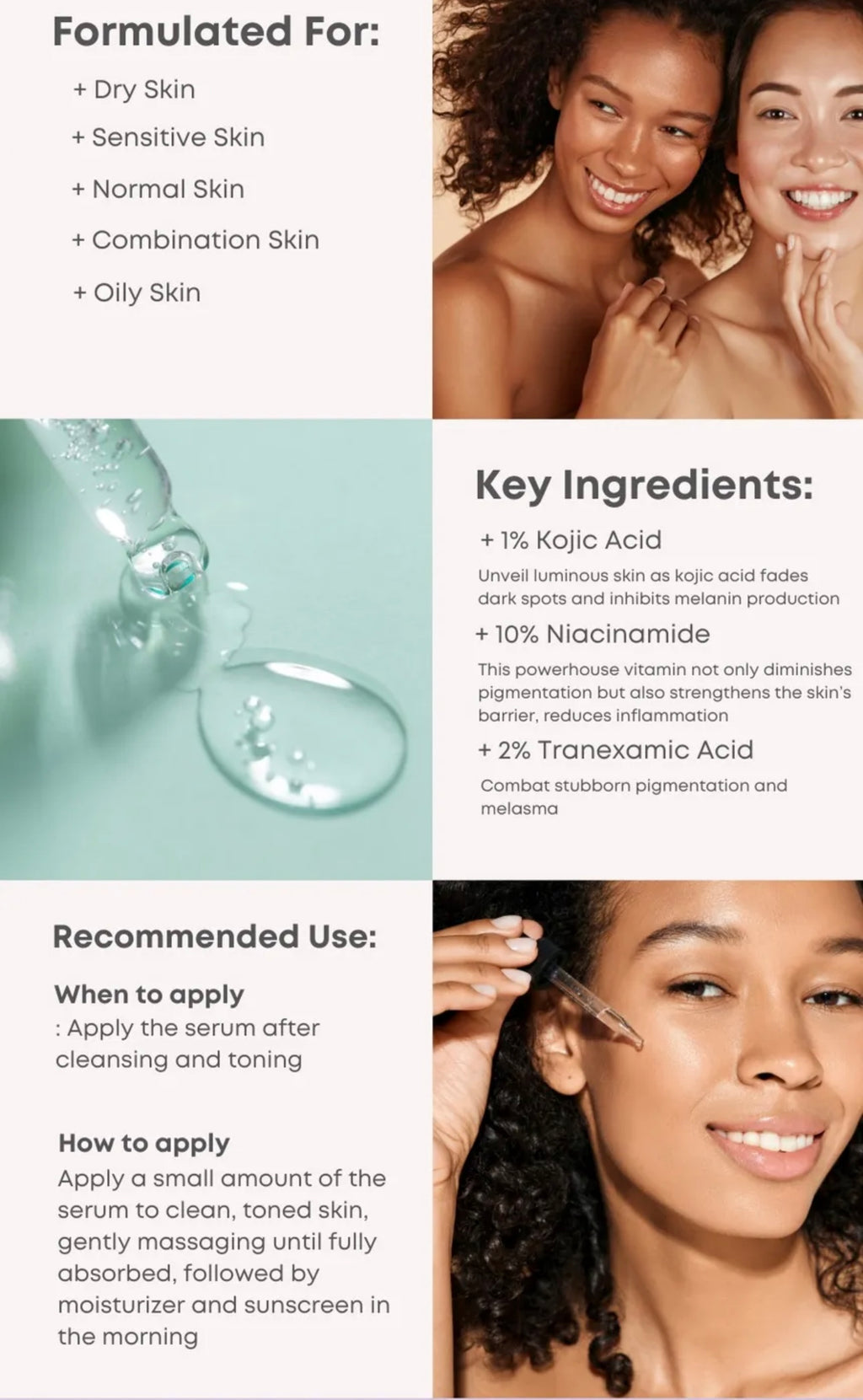 NINELESS - B-Boost 1% Kojic Acid Serum 30mls