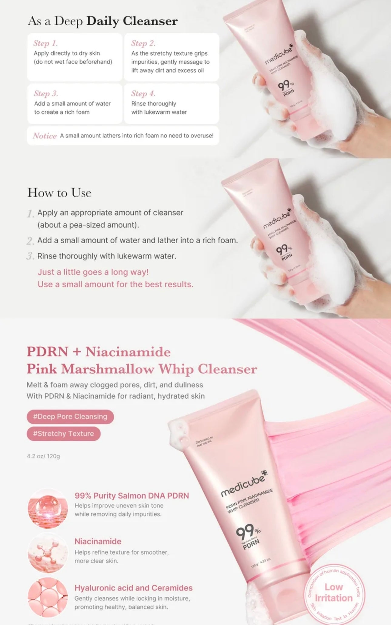 Medicube PDRN Cleanser 120g