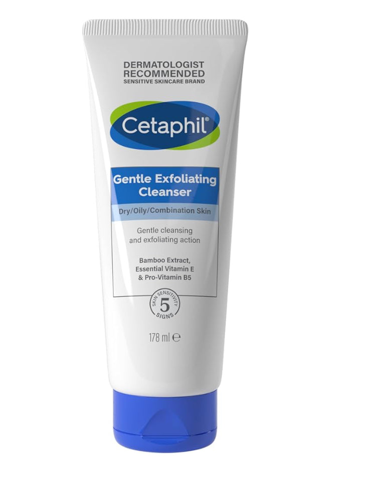 Cetaphil Gentle Exfoliating Scrub Cleanser, For Dry, Oil & Combination Skin 178ml