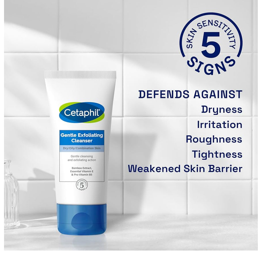 Cetaphil Gentle Exfoliating Scrub Cleanser, For Dry, Oil & Combination Skin 178ml