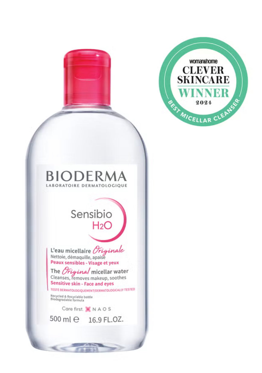 Bioderma Sensibio H2O Micellar Water 500ml – Gentle Cleansing Water for Sensitive Skin