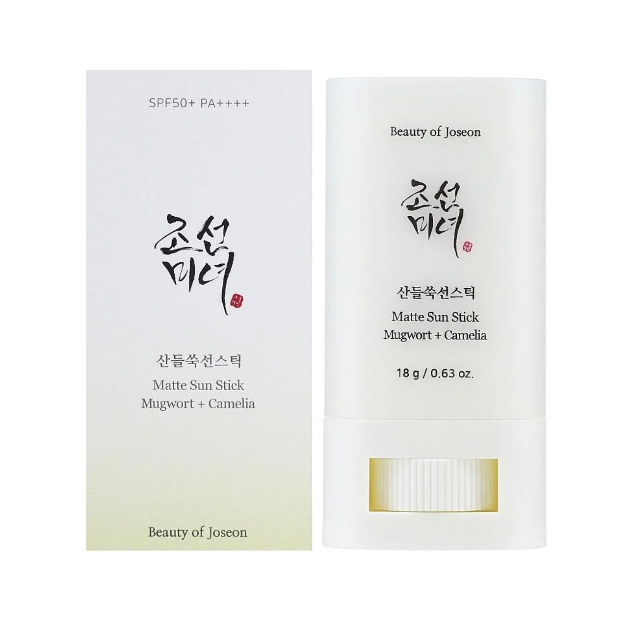 Beauty Of Joseon Matte Sun Stick Mugwort + Camelia - 18g