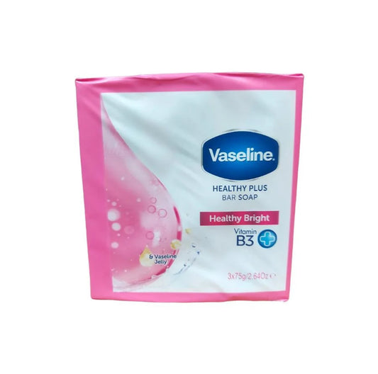 Vaseline Healthy Plus Bar Soap Vit B3 Healthy Bright- Bar Soap (3x75g)