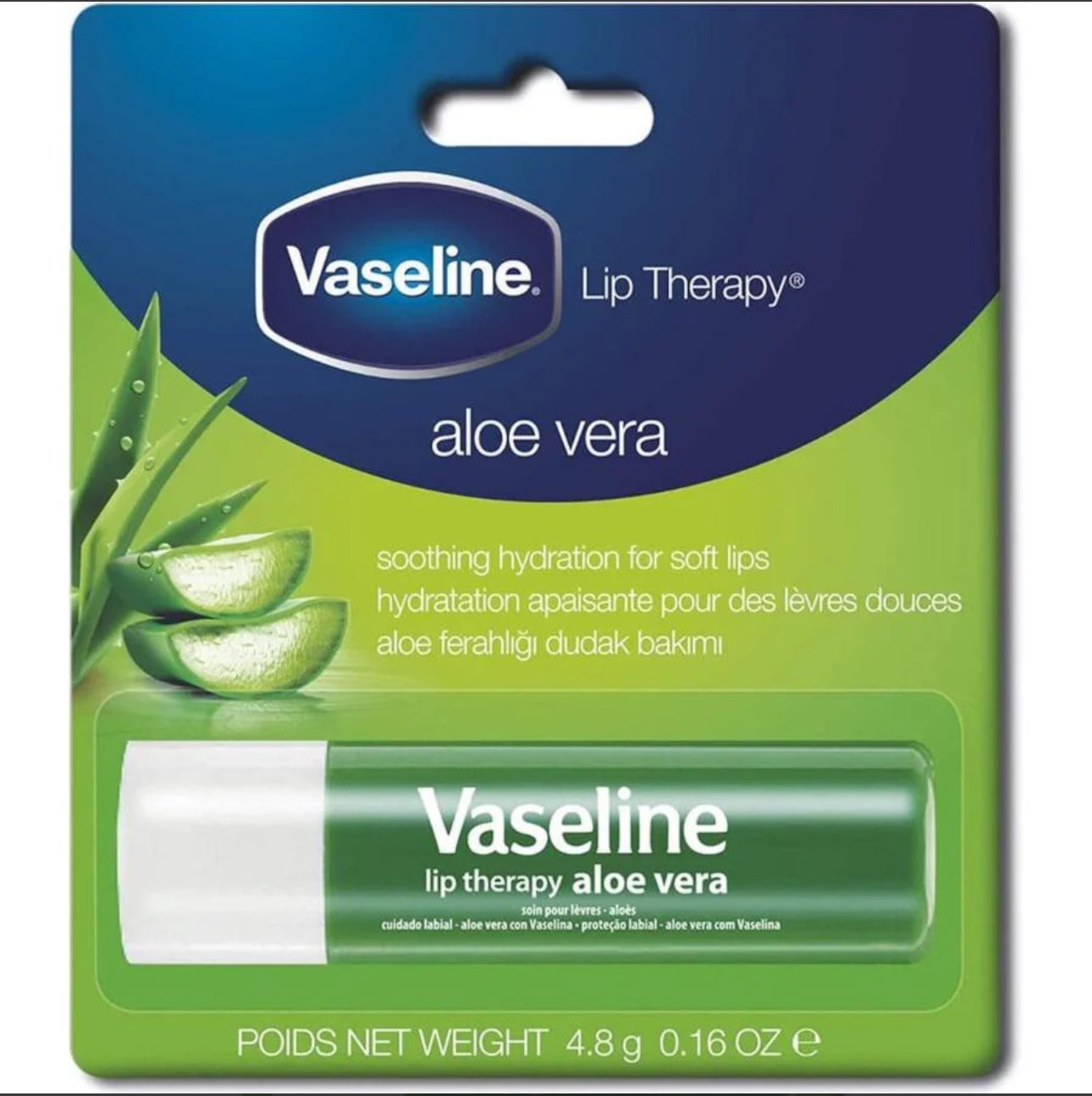 Vaseline Aloe Vera Lip Care Stick - 4.8g