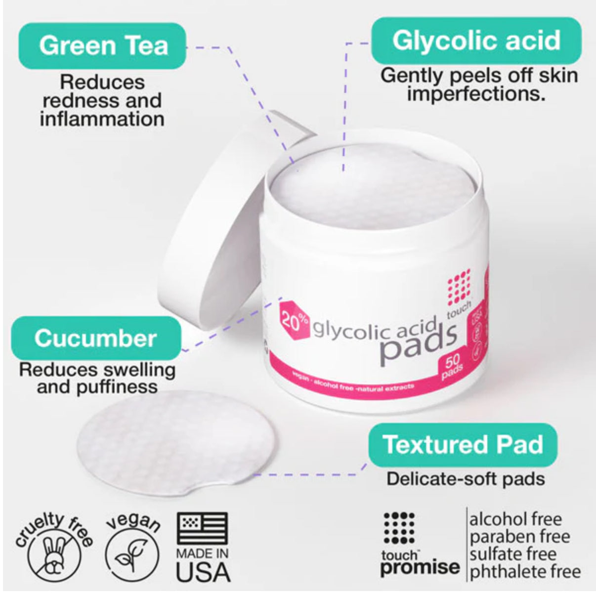 Touch Glycolic Acid Pads