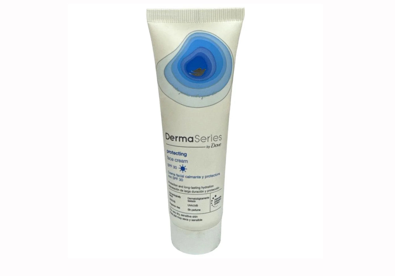 Dove DermaSeries SPF30 Face Cream 50ml – Daily Sensitive Skin Sunscreen & Moisturiser