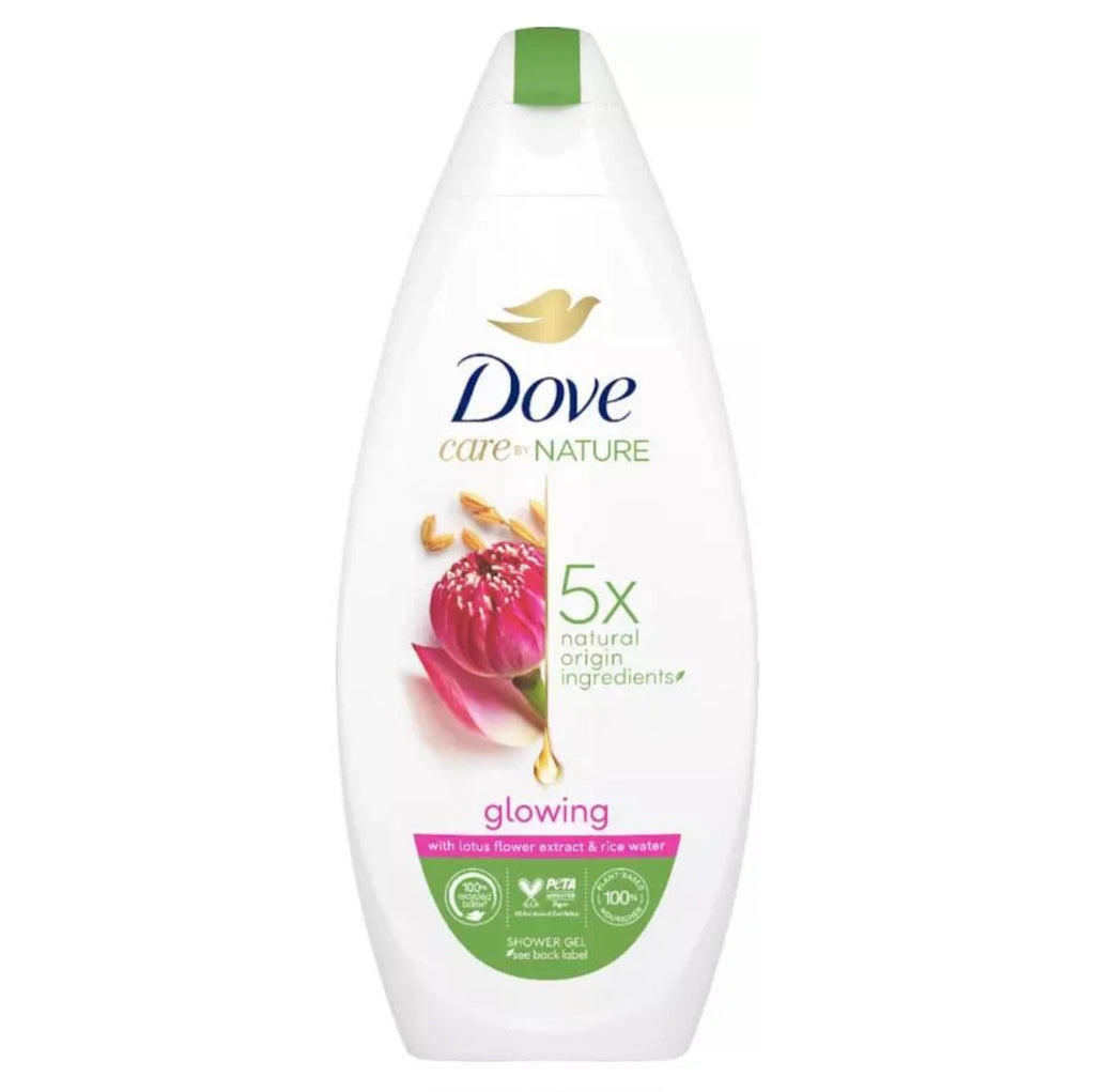 Dove Care By Nature Glowing Lotus Flower Extract And Rice Water Shower Gel - 225ml