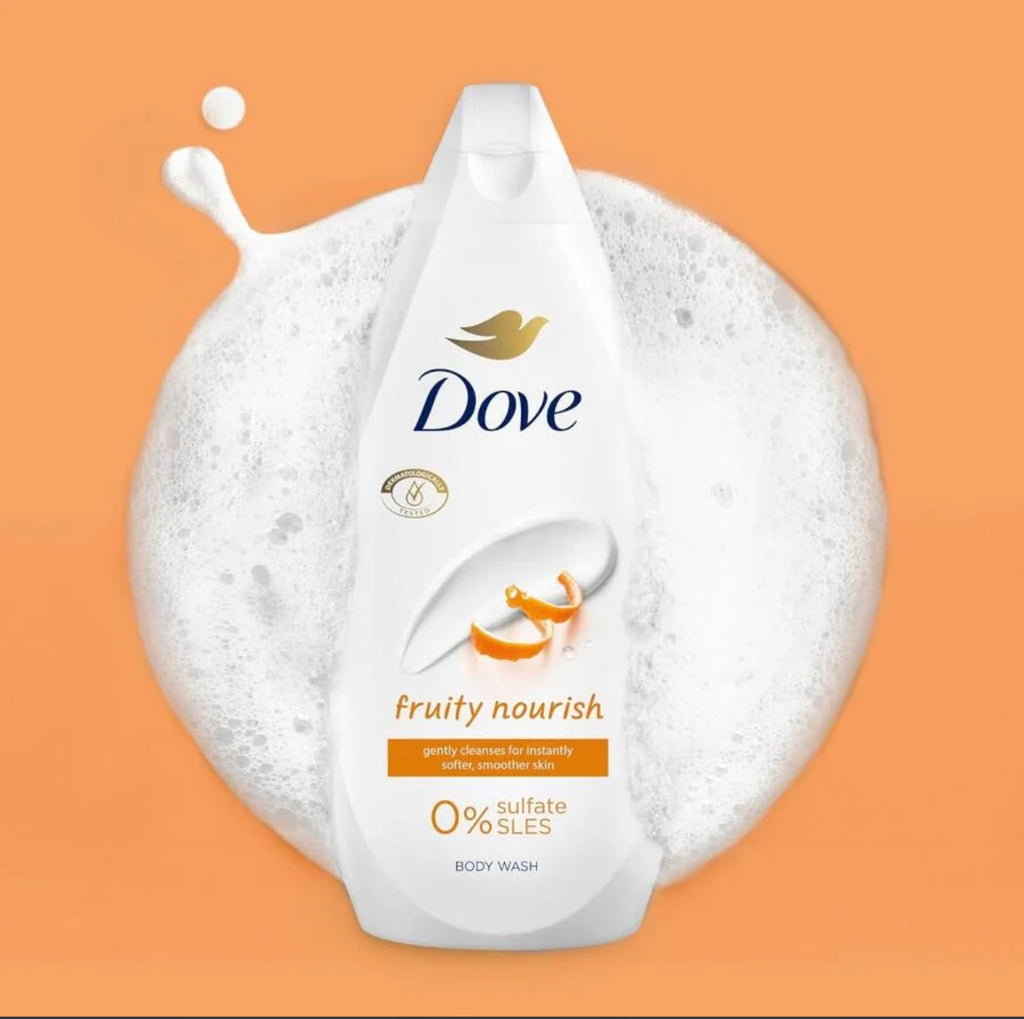 Dove Fruity Nourish 0% Sulfate Body Wash - 450ml