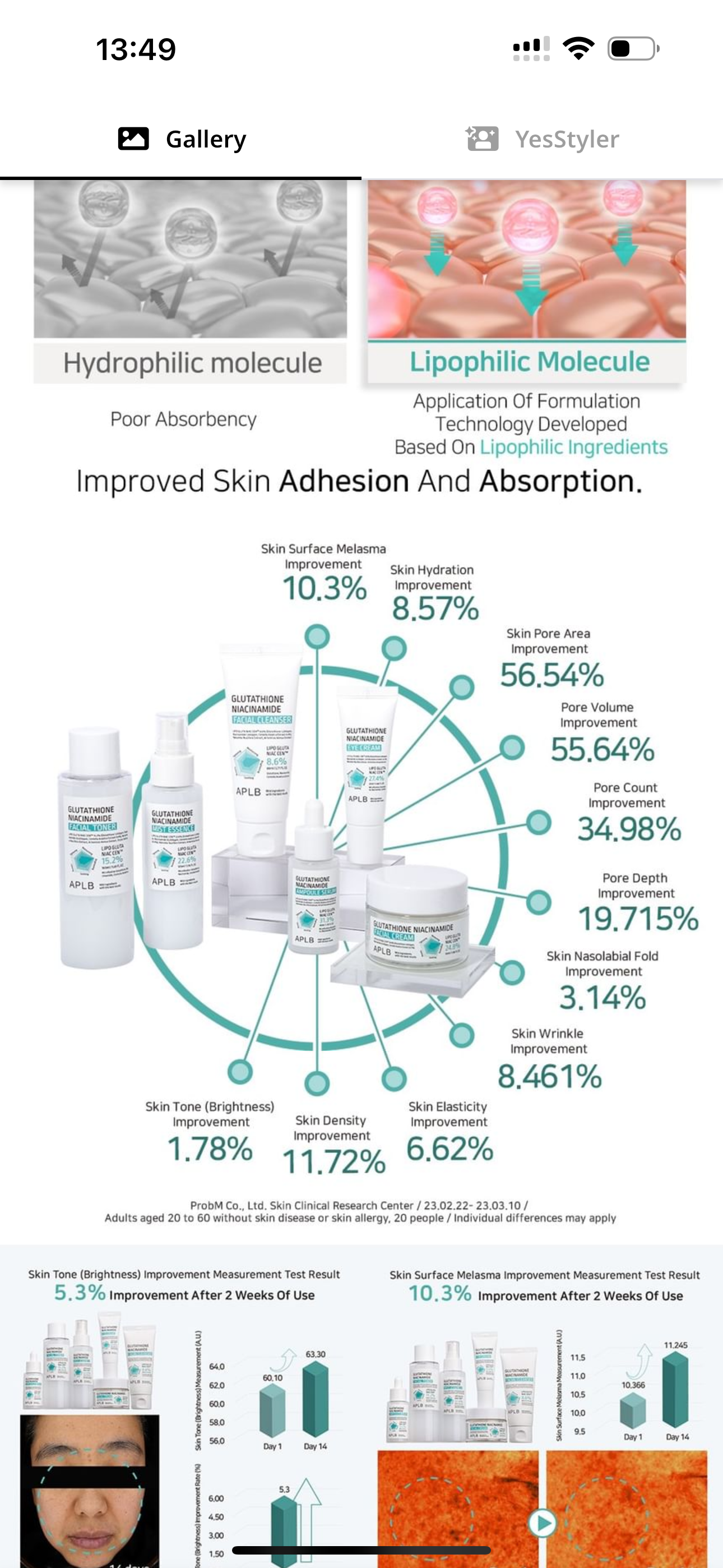 APLB Glutathione Niacinamide Ampoule  Serum 40ml