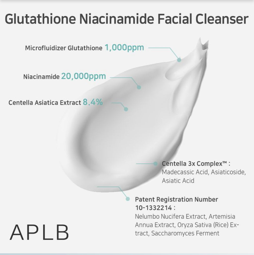 APLB Glutathione Niacinamide Facial Cleanser 80mls