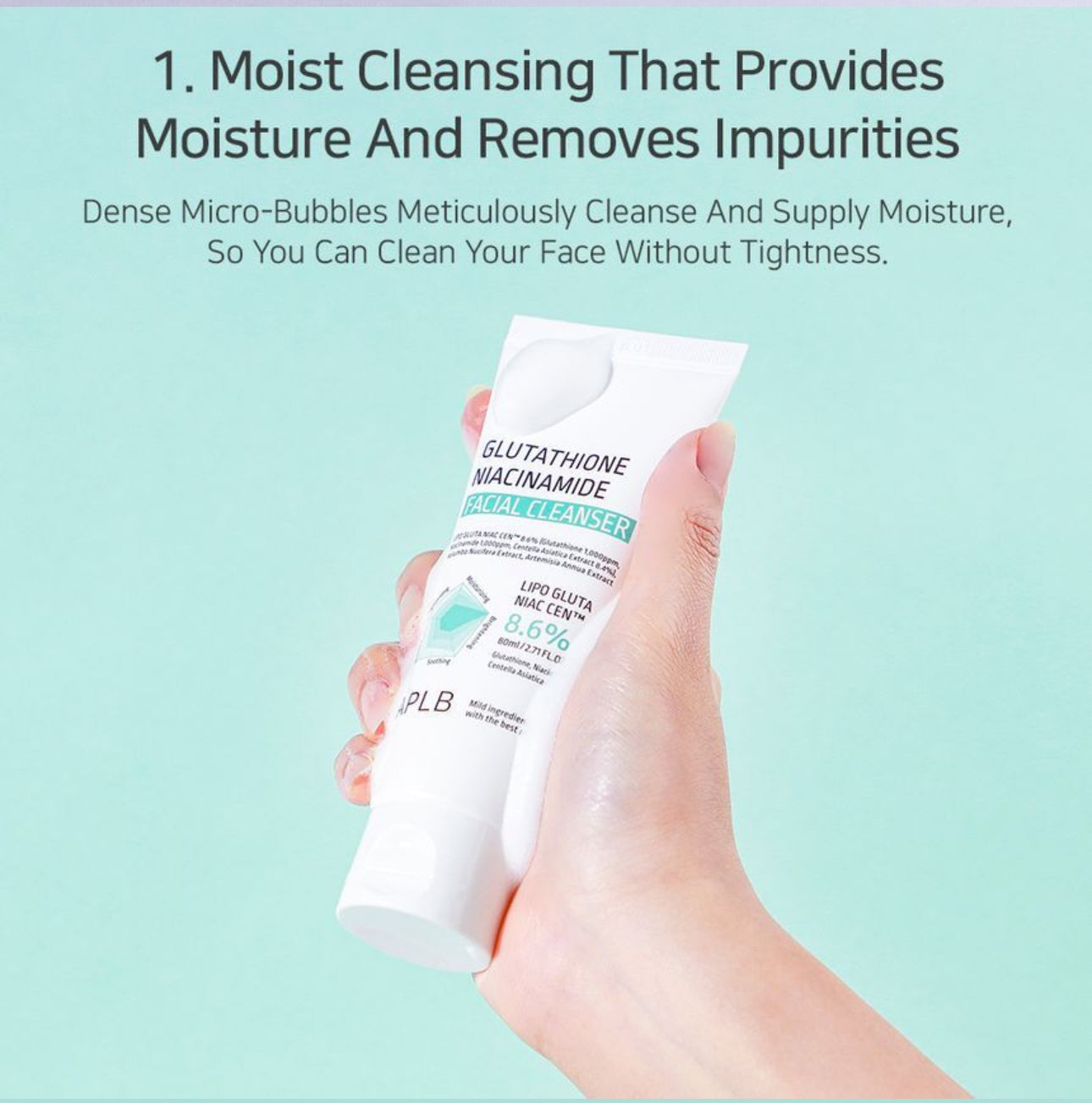 APLB Glutathione Niacinamide Facial Cleanser 80ml