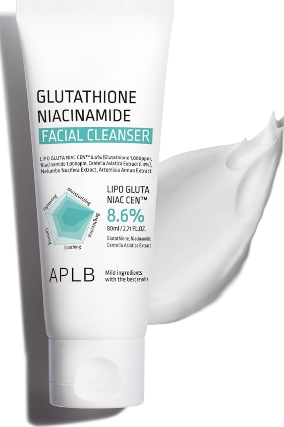 APLB Glutathione Niacinamide Facial Cleanser 80mls