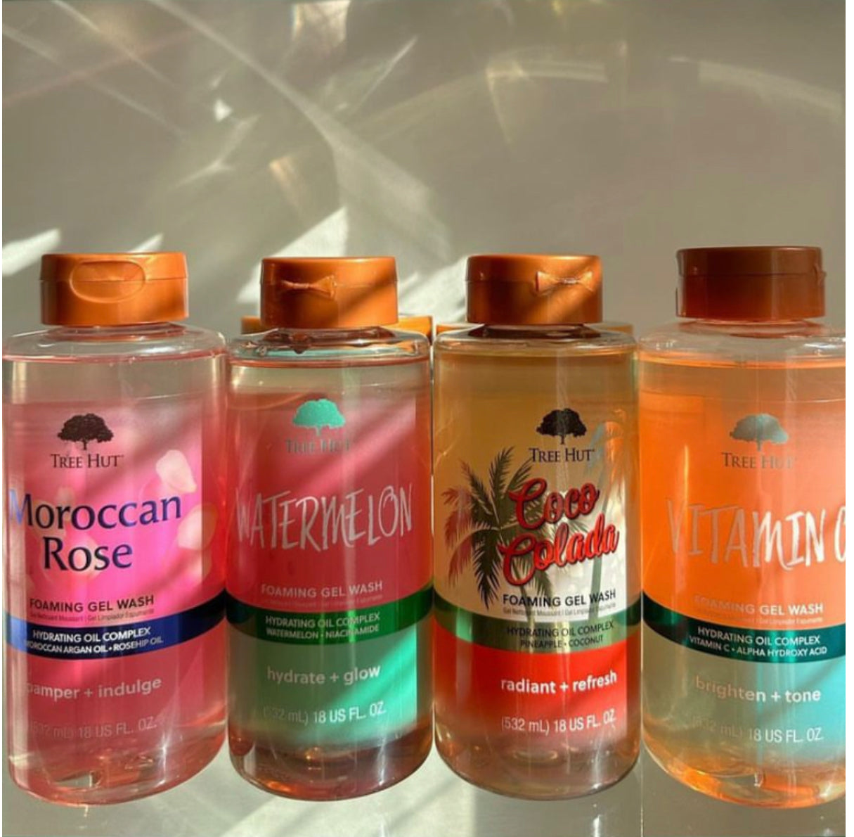 Tree Hut Foaming Gel Body Wash  532 mls