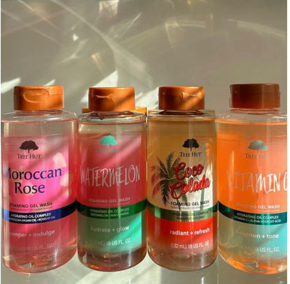 Tree Hut Foaming Gel Body Wash  532 mls