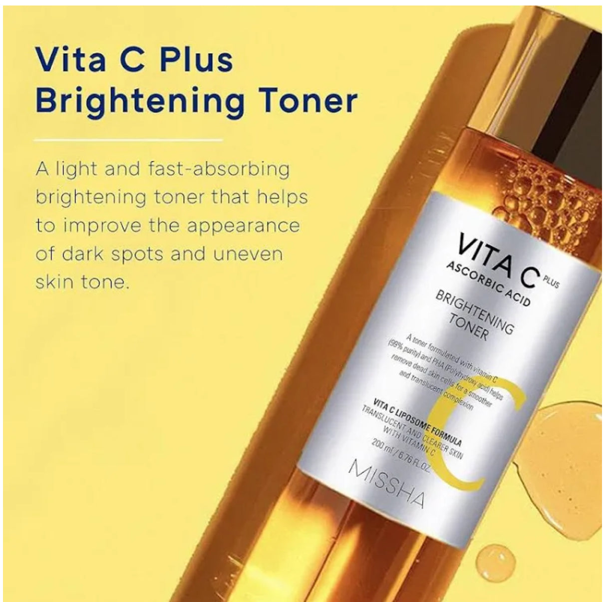 Missha Vita C Plus Brightening Toner 200ml