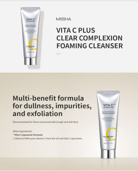 MISSHA Vita C Plus Clear Complexion Foaming Cleanser 130ml