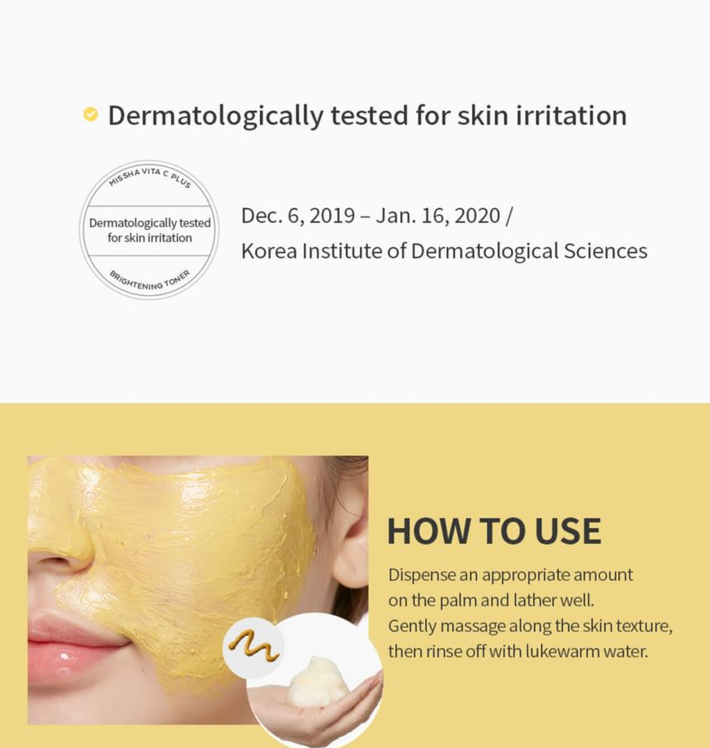 MISSHA - Vita C Plus Clear Complexion Foaming Cleanser 120mls